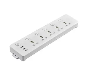 Custom Logo 13A Switched Electrical Power Strips Plug Socket Extension Cord With USB