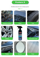 Spray de Revestimiento Cerámico Nano Car Care Magic 473ml - Sellador de Pintura Hidrofóbico de Secado Rápido para Detallado de Automóviles