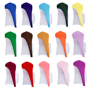Wholesaler Custom <strong>Half</strong> Classic Modern Style Stretchable Elastic Universal Polyester Armless <strong>Chair</strong> <strong>Cover</strong> Wedding Machine Washable - Product Image 6