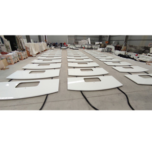 Mặt Kính Nano Mặt Bàn Bếp Mặt Bàn Thạch Anh Trắng Tinh Khiết - Product Image 5