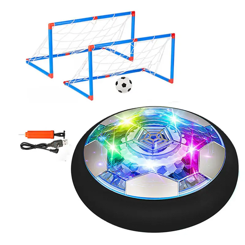 Plastic Charging Indoor Kids Toys Hover Football Hover Soccer Ball Toy With 2 Goals