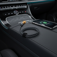 Câble de charge rapide 3 en 1 USB Type C Lightning pour voiture Chargeur de téléphone portable