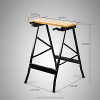Table de travail pliante robuste pour menuiserie et bricolage, avec étau et support de visseuse, capacité 5 kg