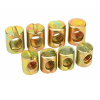 Kualitas Baja Karbon Kelas 4.8 A325 Gr8.8 Warna Kuning Galvanis Gal Slot Putaran Palu Barel Kacang