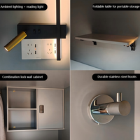 Neues Design Schallisolierter Kapselhotel-Bett mit TV und Belüftung – Kapselhotel-Schlafkapseln, Modulare Hostel-Kapsel, Schwarzes Schlaf-Kapselbett