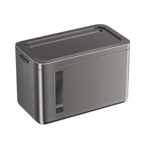 Bathroom Tissue <b>Box</b> Wall Mounted Waterproof Storage Rack Rectangular No Drill Required Toilet Paper Holder - Product Image 5