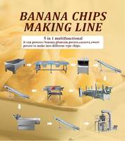 TCA Commerciële Hoge Kwaliteit Bananen- en Plantainchipsmachine, Plantainchips Verwerkingslijn Machine