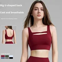 Soutien-gorge de sport haute intensité pour femme, collection Printemps/Été 2026, nouveau produit, dos en U, soutien-gorge de yoga antichoc, haut de fitness