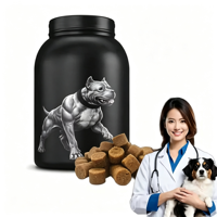 OEM Muscle Gain Multivitamin Chew Treats untuk Anjing & Kucing Meningkatkan Kesehatan Pencernaan, Membangun Otot, Mendukung Kekebalan Tubuh, Tinggi Protein
