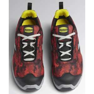 Diadora รองเท้าเซฟตี้701.177673-C1462/47, รองเท้าเซฟตี้ตัดต่ำสีดำ/ แดงใน350-g/ม. โพลีเอสเตอร์เทคนิคผ้า S1P SRC ESD - Product Image 2