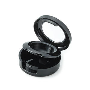 Récipient cosmétique rond de cas de fard à paupières de double couche de qualité supérieure avec le revêtement de jet - Product Image 1