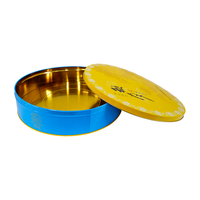 Boîte en étain personnalisée de qualité alimentaire, impression offset, couvercle hermétique, logo couleur personnalisé pour emballage cadeau de chocolats, bonbons, gâteaux de lune