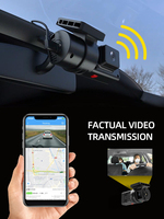 Hongrui JC181 Mini double caméra de tableau de bord 4G DVR WiFi USB caméra de voiture rotative 1080P GPS événement vidéo G-Sensor coupure de carburant