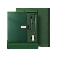 Cadeaux de luxe promotionnels personnalisés coffret cadeau d'affaires pour ordinateur portable en cuir paquet avec stylo et pilote USB coffrets cadeaux d'entreprise