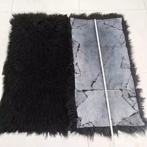 Tapis en peau de mouton, couverture en <span class=keywords><strong>laine</strong></span> moelleuse polyvalente en plusieurs tailles, parfait pour les housses de chaises de chambre à coucher ou les sièges de moto - Product Image 1