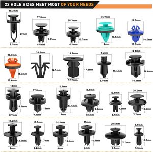 680 pcs phổ xe clip và clip xe ốc vít tự động ốc vít & nhựa Clip ốc vít Bumper Set cho xe hơi và ô tô - Product Image 3