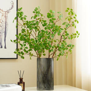 ให<span class=keywords><strong>ม</strong></span>่สาขายาวกวางเหวินใบบ้านห้องนอนระเบียงดอกไม้ชุดพืชสีเขียวงานแต่งงานตกแต่งดอกไ<span class=keywords><strong>ม</strong></span>้ประดิษฐ์ของขวัญ - Product Image 1
