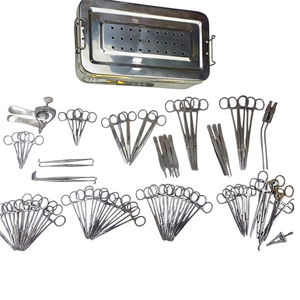 Ensemble d'instruments de chirurgie manuels en acier inoxydable de qualité supérieure, 82 pièces, certifié CE - Product Image 1