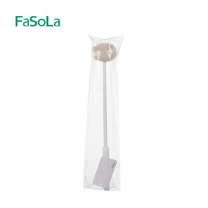 FaSoLa Long Handled Cup Brush 34cm Gray And Off White For Blender Bottle Cleaning - Product Image 4