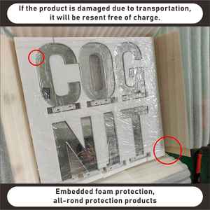 Personnalisé 3D Infinity <span class=keywords><strong>Abyss</strong></span> Abyssal Miroir LED Magique Signalisation Tenture Murale Acrylique Lettre Logo Publicité Décoration En Verre - Product Image 5