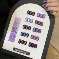Ensemble de vernis à ongles en gel UV effet œil de chat Moonlight Glass 10 couleurs : gel UV non toxique pour des manucures DIY élégantes et professionnelles et des salons de manucure