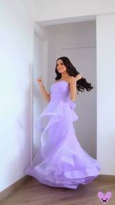 Moderno suave impresionante vestido de red Pearpal elegante estilo pesado algodón suave red Interior Tela pakistaní Anarkali para fiestas cosidas - Product Image 5