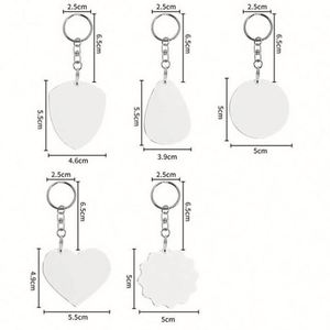 Promotional Company Activity Gifts Custom LOGO Printed Sublimation Blanks Keychain Sublimation Keyholders - Product Image 6