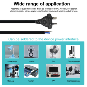 Câble <span class=keywords><strong>d</strong></span>'<span class=keywords><strong>alimentation</strong></span> australien 3 broches vers fil nu 250V 10A / <span class=keywords><strong>Cordon</strong></span> secteur australien AS/NZS 3112 / Câble de remplacement <span class=keywords><strong>pour</strong></span> appareils DIY - Product Image 2