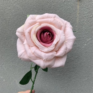 O-215 Super Star Fleurs En Gros En Vrac Coloré Artificielle Soie Rosette Blanc Floral Faux Rose Fleur - Product Image 4