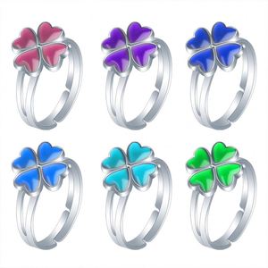 Wholesale Feeling Mood <b>Rings</b> Temperature Change Color Finger <b>Rings</b> <b>Adjustable</b> Animal Butterfly <b>Ring</b> for Women Girls - Product Image 2