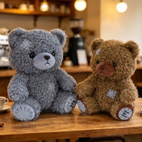 Peluche personnalisée Ours grincheux vintage, trois couleurs, pour la décoration de chambre et l'approvisionnement des magasins de détail