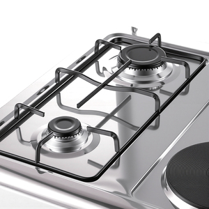 Cuisinière domestique RAF R.8510 3 gaz 1 électrique 1000W avec quatre foyers, plaques chauffantes de 150 mm et anneaux en aluminium pour la cuisine et les repas - Product Image 6