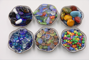 Azulejo de mosaico de piedra Natural hecho en China, vidrio de Color y piedra de vidrio marino para decoración de pared, fabricante de piedra de vidrio - Product Image 2