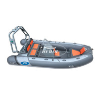 Ce Rhib Haute Vitesse Pliante Rib 360 390 Deep-V En Aluminium Rigide Coque Gonflable Pêche Aviron 390 Rib Bateau à Vendre