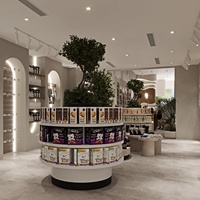 Aménagement intérieur de magasin de toilettage pour animaux de luxe, vitrine personnalisée pour animaux, équipements de magasin de détail