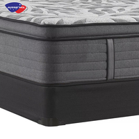 Matelas de luxe moderne et confortable pour hôtel, en boîte, tailles simple, double et king size, avec ressorts ensachés et mousse à mémoire de forme, vente en gros