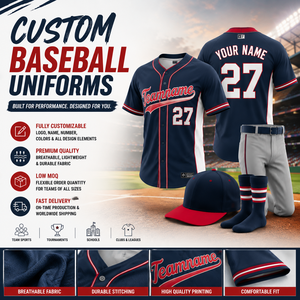 Fabricant Personnalisé d'Uniformes de Baseball et de Tenues d'Équipe – Maillots et Pantalons de Baseball OEM pour Équipes (Faible MOQ) - Product Image 1