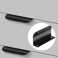 RHETECH Poignées de porte cachées à longueur personnalisable, profilé en aluminium pour poignées de meubles de cuisine et de villa