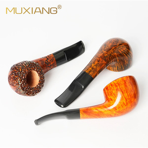 Muxiang Tobacco Pipe Bent Type 3mm Filter Men's Smoking Accessory - Product Image 2