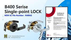 Keyman Duurzame ANSI Graad 2 SFIC Cilinder Zonder Kern Toegang Deurgreep Slot Privacy Functie voor Brandwerende Cilindrische Deurvergrendeling - Product Image 4