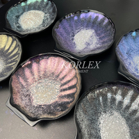 Pigment nacré Korlex de qualité cosmétique à bon prix, poudre de mica métallique irisée néon hautement pigmentée, pigment inorganique