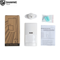 Detector de Movimiento Dual con Cable para Interiores, PIR+Microondas, Inmune a Mascotas de 25 kg, Sensor de Alarma de Seguridad Anti-interferencias