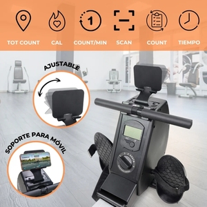 VIGFIT Rameur magnétique en aluminium de qualité supérieure avec résistance réglable pour entraînement cardio en intérieur, idéal pour la salle de sport à domicile et la remise en forme professionnelle - Product Image 3