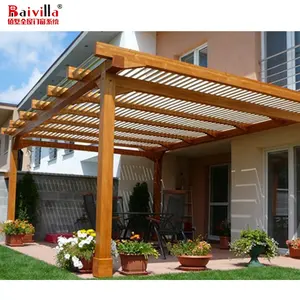 Harga Murah Cina Aluminium Digoda Louvered Pergola