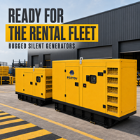 Groupe électrogène diesel silencieux 40 kW, 380 V triphasé, refroidissement par eau, fonctionnement continu 24/7