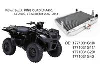 Pièces de VTT refroidisseur d'eau de moteur de performance radiateur en aluminium pour Suzuki KING QUAD 750 LT-A450 LT-A500 LT-A750 4x4 2007-2014