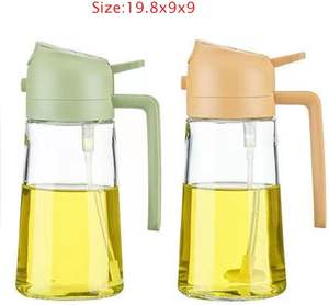 Venta al por Mayor de Botellas de Vidrio para Aceite y Salsas con Apertura y Cierre Automático, de Gran Capacidad, Antiadherentes y a Prueba de Fugas - Product Image 5