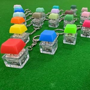 Custom Yumei Round Fashion Trend Stress-Relief <b>Fidget</b> Clicker <b>Keychain</b> with Plastic Switch Button Keycaps for Unisex Ages 8-13 - Product Image 2