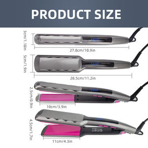 Usine directe plaques en céramique fer plat <span class=keywords><strong>fers</strong></span> à lisser outils de coiffure professionnel large plaque lisseur de cheveux - Product Image 6