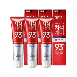 MedianTis cura per il dentifricio alle erbe al gusto di menta Guchin 120G Set 3 pezzi sbiancamento Anti-cavità ingredienti denti sensibili - Product Image 1